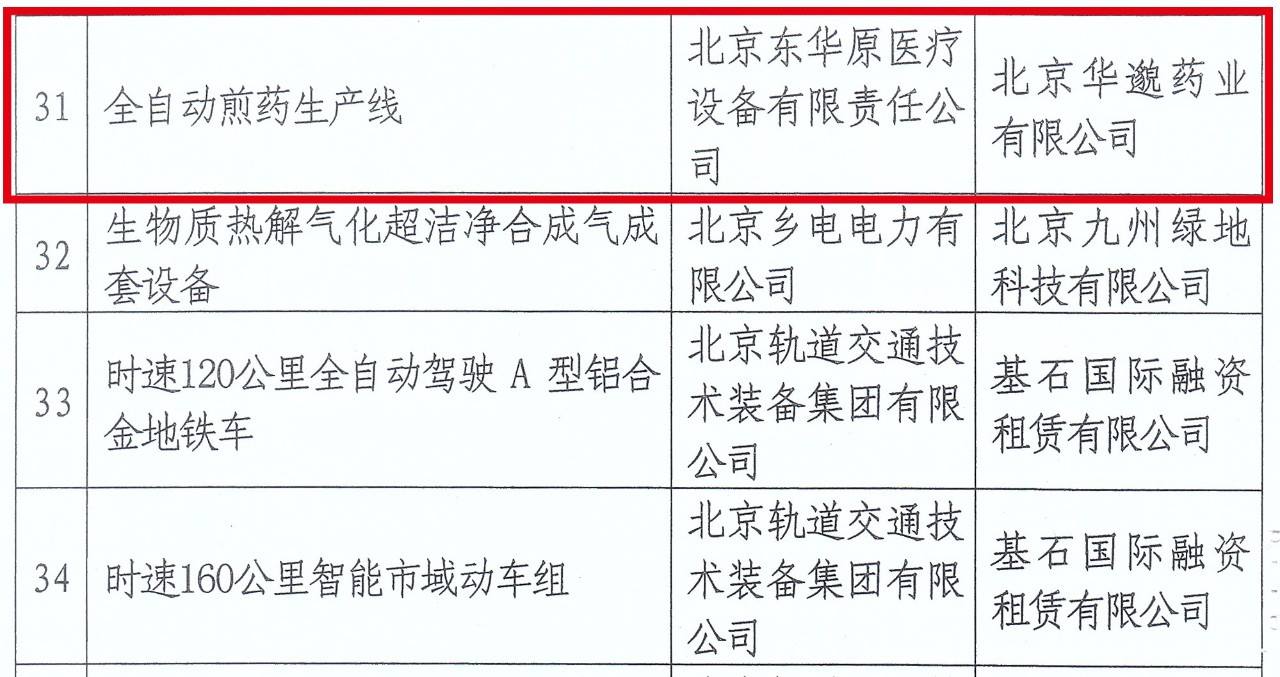 中關(guān)村首臺(tái)（套）重大技術(shù)裝備試驗(yàn)、示范項(xiàng)目